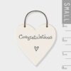 LITTLE HEART SIGN CONGRATULATIONS 3X6X0.1CM