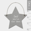 LITTLE STAR SIGN DAD YOU'RE THE BEST 3X6X0.1CM