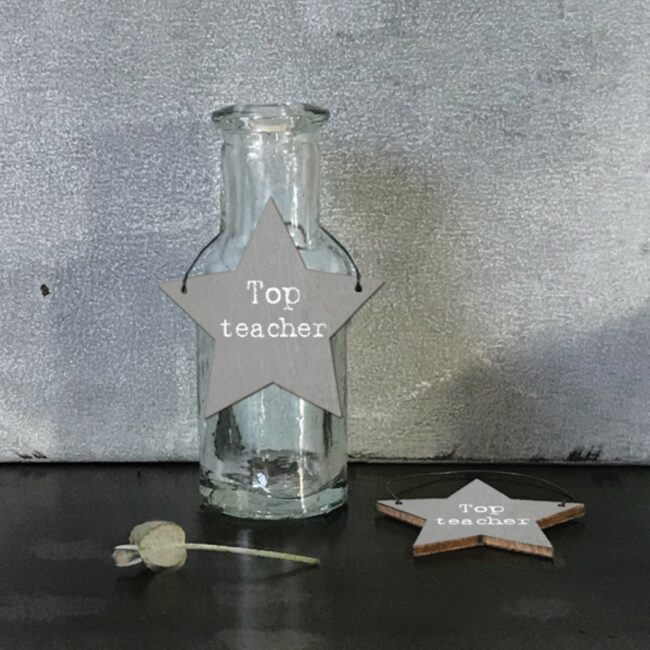 LITTLE STAR SIGN TOP TEACHER 3X6X0.1CM - Image 3
