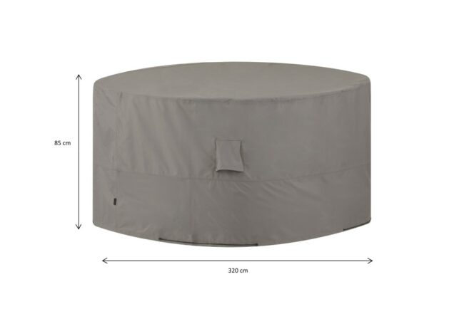 FURNITURE COVER ROUND GREY 320X85CM