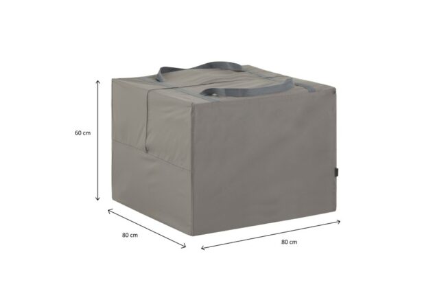 CUSHION COVER BAG GREY 80X80X60CM