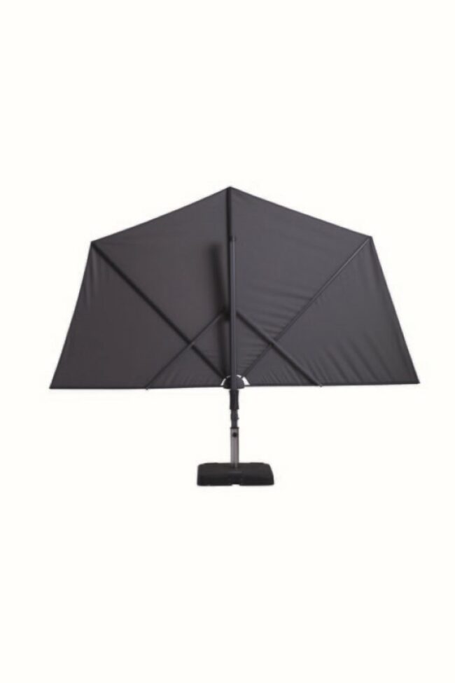 POLYESTER PARASOL UMBRELLA SUN WAVE GREY 7.5KG 270X150CM - Image 4