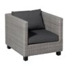 WR LOUNGE BACK CUSHION LUXE OUTDOOR MANCHESTER PROFI-LINE GREY 60X43CM - Image 4