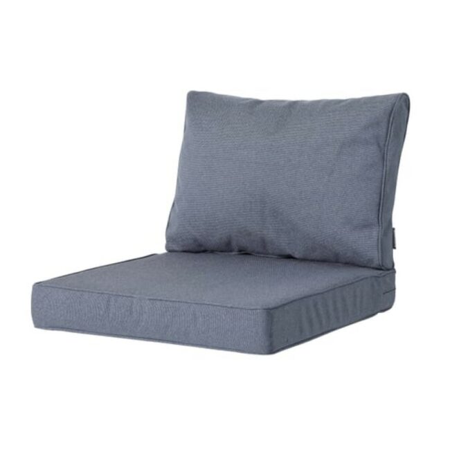 WR LOUNGE BACK CUSHION LUXE OUTDOOR MANCHESTER PROFI-LINE DENIM GREY 60X43CM - Image 3