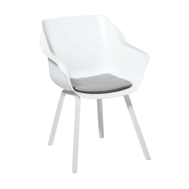 WR MODERN DINING SEAT CUSHION OUTDOOR MANCHESTER LIGHT GREY 40X40CM - Image 3