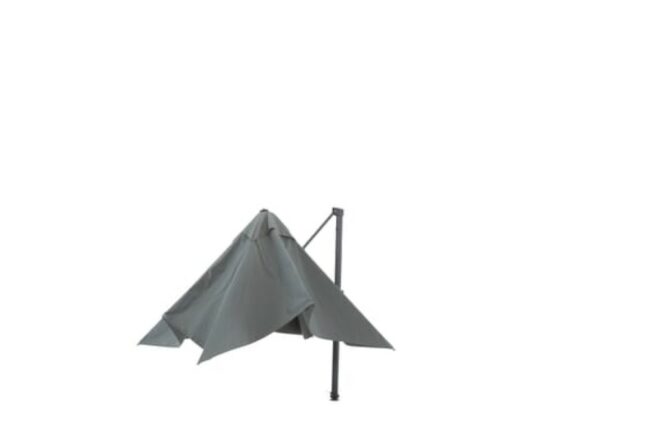 POLYESTER PARASOL UMBRELLA SAINT-TROPEZ GREY 34KG 355X300CM - Image 4