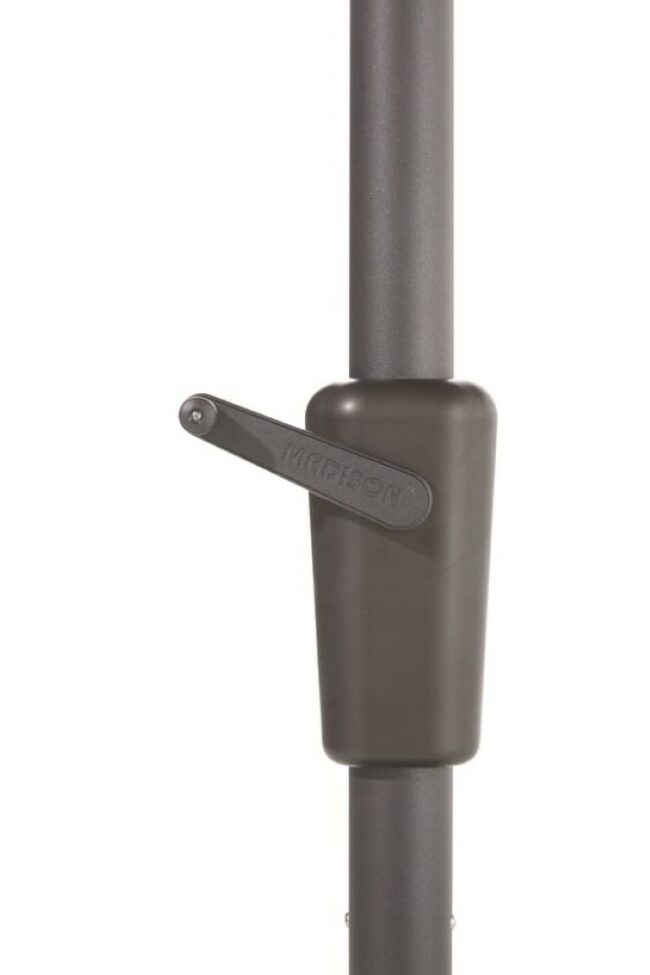 POLYESTER PARASOL UMBRELLA ASYMMETRIC SIDEWAYS TAUPE 360X220CM - Image 5