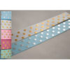 SATIN RIBBON DOUBLE FACE GOLDPRINT DOTS 2.3CMX9M