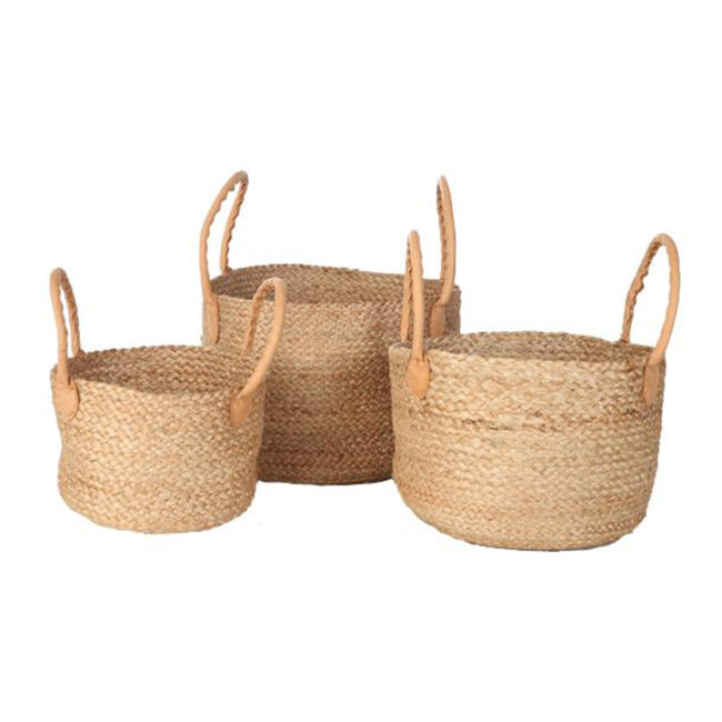 ASHULIA NATURAL SMALL JUTE BASKET