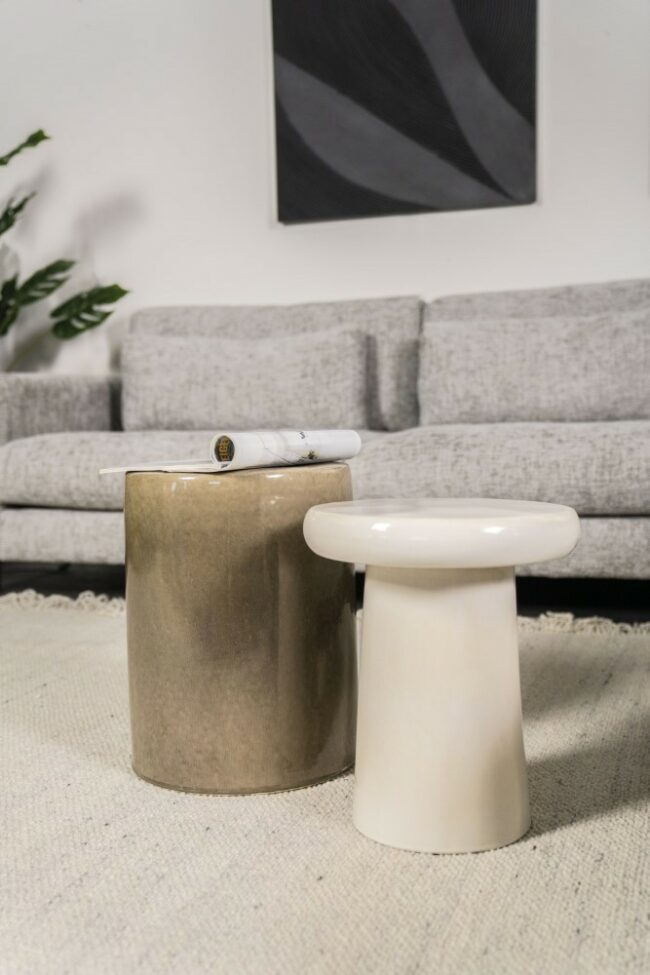 TABLE DAINTY - TAUPE 34X34X45CM - Image 4