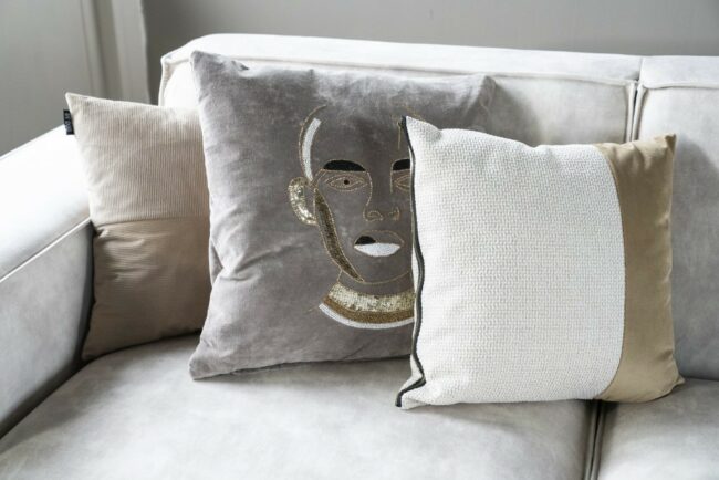 PILLOW DAX GREY 50X50CM - Image 2
