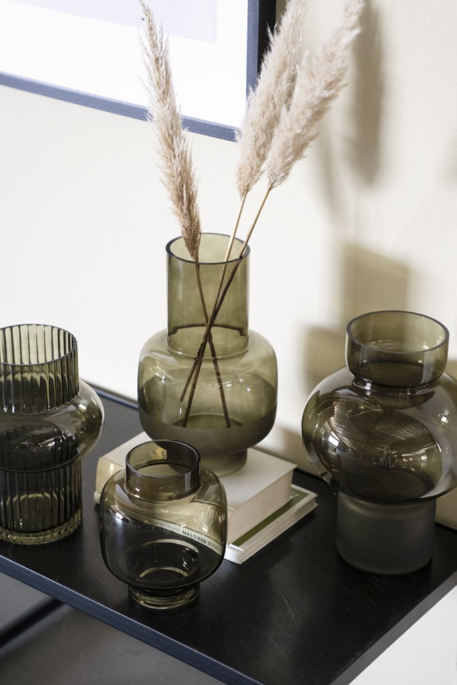 VASE FLOW GREEN 15X15X18CM - Image 2