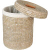 CHAR NATURAL LAUNDRY BASKET INCLUDING COTTON BAG 33X45CM