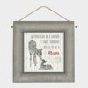 SQUARE ANIMAL PICTURE - ANYONE CAN BE A MOTHER 10X10X1.5CM