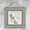 SQUARE ANIMAL PICTURE - ANYONE CAN BE A MOTHER 10X10X1.5CM - Image 2