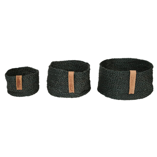 JEJU BLACK SOFT JUTE BASKET