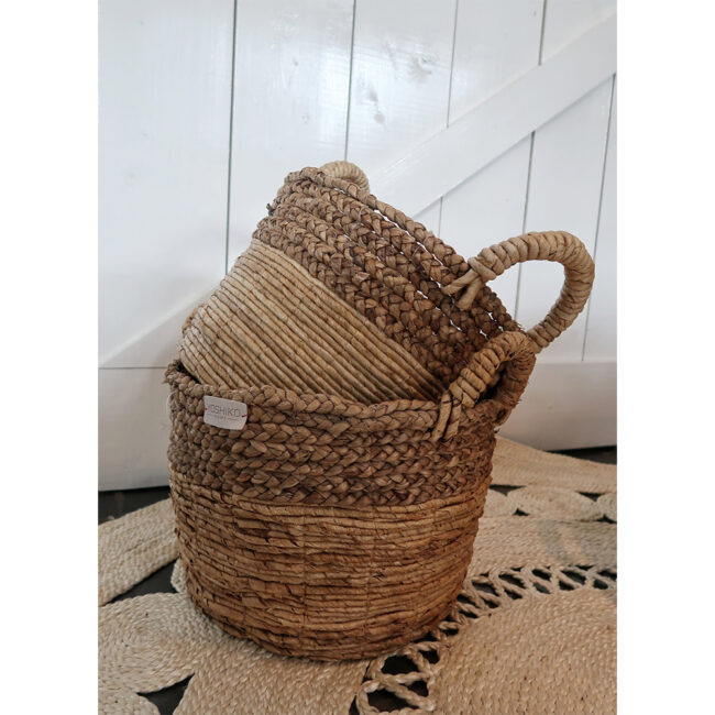 KOMODO BANANA BARK ROUND BASKET - Image 2