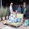 DECORATIVE CUSHION PIPING PANAMA AQUA 60X40CM - Image 4