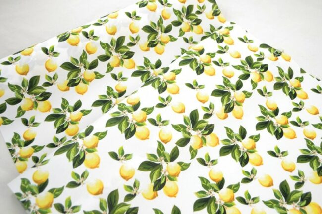MICROFIBRE LEMONS 25X5MT