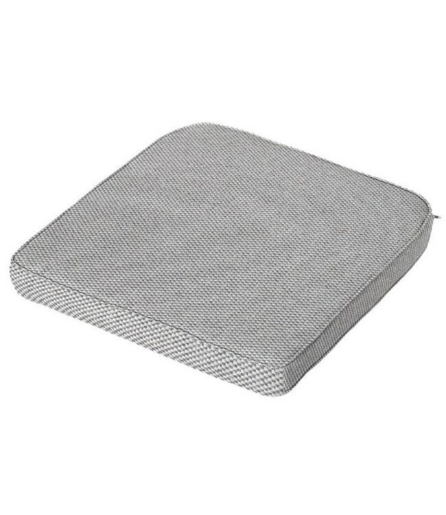 WR SEAT CUSHION WICKER UNIVERSAL OUTDOOR MANCHESTER LIGHT GREY 46X48CM - Image 2