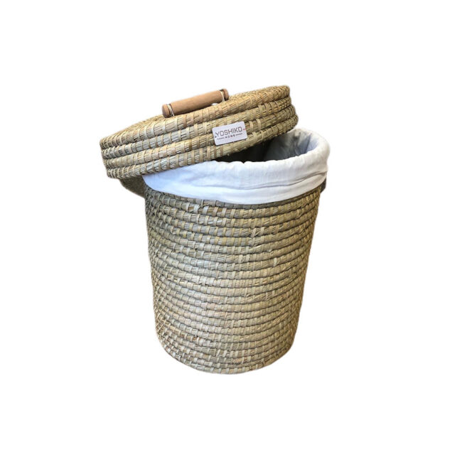 CHAR NATURAL LAUNDRY BASKET INCLUDING COTTON BAG 33X45CM - Image 2