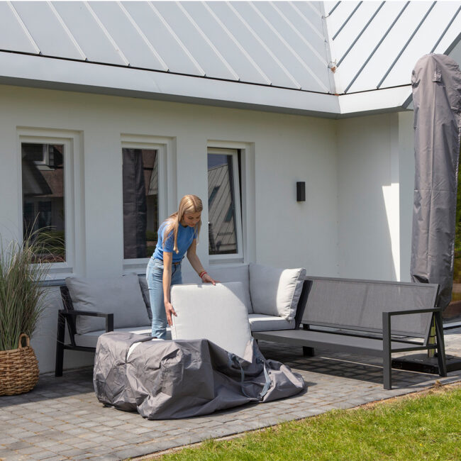 CUSHIONS COVER BAG GREY 175X80X60CM - Image 3