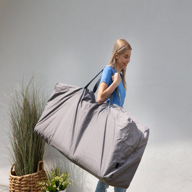CUSHIONS COVER BAG GREY 175X80X60CM - Image 4