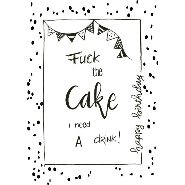 POSTCARDS FUCK THE CAKE A6