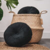 ROUND PILLOW BLACK 35CM - Image 3