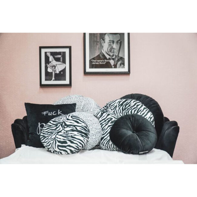 ROUND ZEBRA PILLOW 35CM - Image 5
