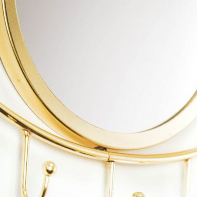 EYE MIRROR WITH HOOKS - GOLD - Image 4