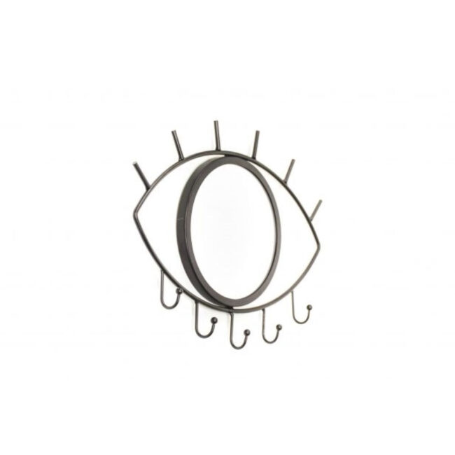 EYE MIRROR WITH HOOKS - BLACK - Image 4