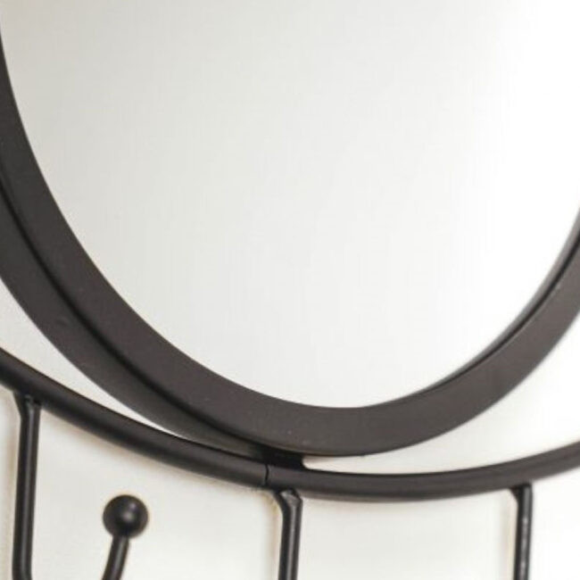 EYE MIRROR WITH HOOKS - BLACK - Image 5