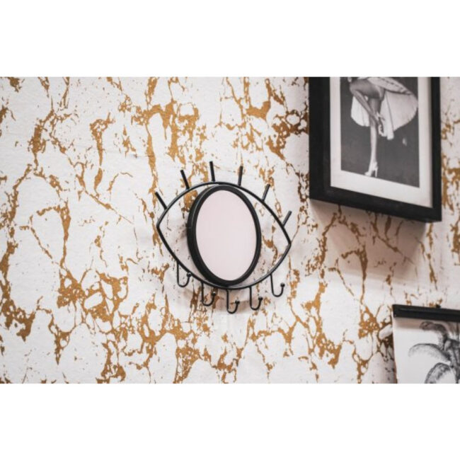 EYE MIRROR WITH HOOKS - BLACK - Image 2