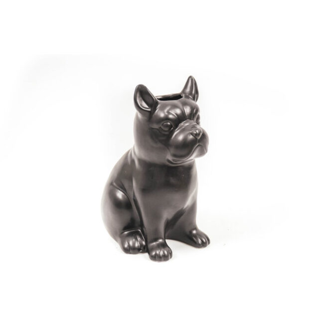 BLACK VASE DOG 15X12.5X22CM - Image 3