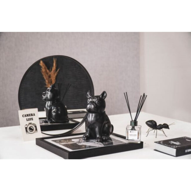 BLACK VASE DOG 15X12.5X22CM - Image 7