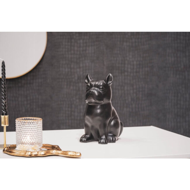 BLACK VASE DOG 15X12.5X22CM - Image 2