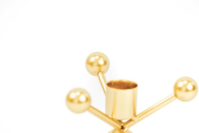 CANDLESTICK GOLD 12X12X9CM - Image 2