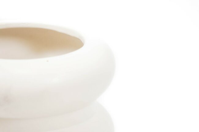 BUBBLE VASE MATT WHITE 13.5X23.5CM - Image 3