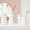 BUBBLE VASE MATT WHITE 12X16CM - Image 2
