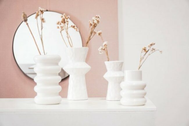 BUBBLE VASE MATT WHITE 13.5X23.5CM - Image 2