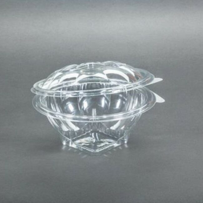 FOOD CONTAINER FOR SALAD TRANSPARENT 14CM 500CC  300PCS