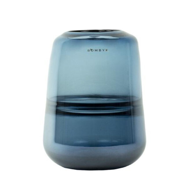 BERLIOZ M - OCEAN BLUE GLASS VASE 22X16CM - Image 3