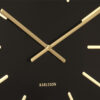 ROUND WALL CLOCK MAXIEMUS BRASS STATION BLACK STEEL 60CM - Image 3