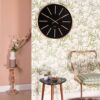 ROUND WALL CLOCK MAXIEMUS BRASS STATION BLACK STEEL 60CM - Image 4