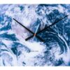 ROUND WORLD CLOCK EARTH GLASS BLUE TONES 60CM - Image 3