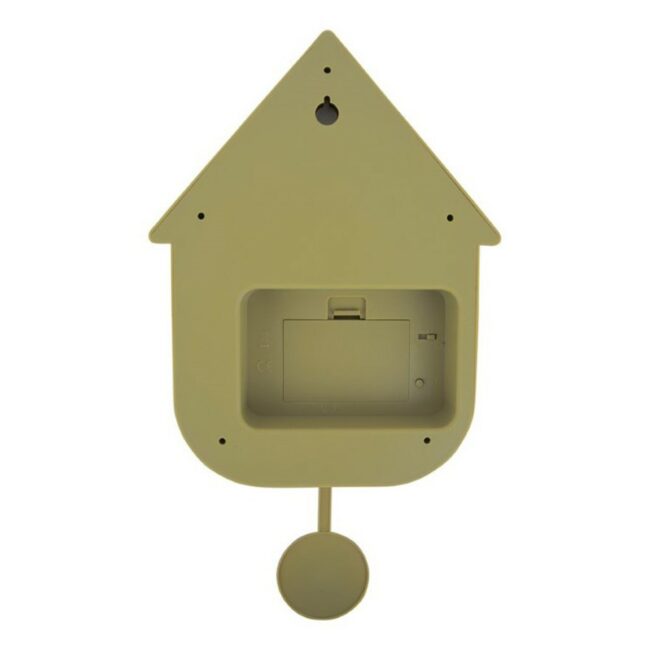 WALL CLOCK MODERN CUCKOO OLIVE GREEN 40X9X23CM - Image 4
