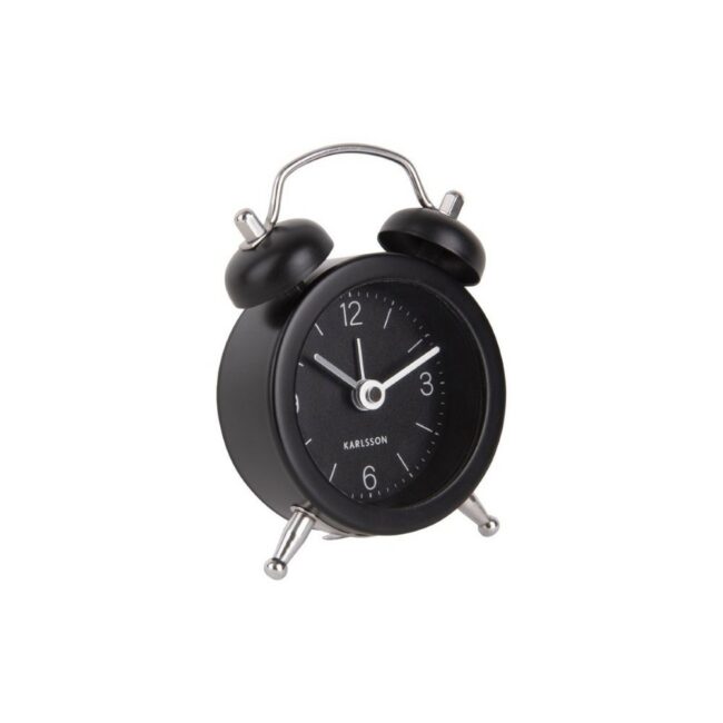 ROUND ALARM CLOCK MINI TWIN BELL ASSORTED 5X5X7.5CM - Image 3