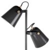FLOOR LAMP STEADY IRON METAL MATT BLACK 158x34CM - Image 2