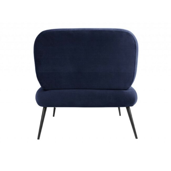 CHAIR PUFFED VELVET DARK BLUE 81X68X78CM - Image 3